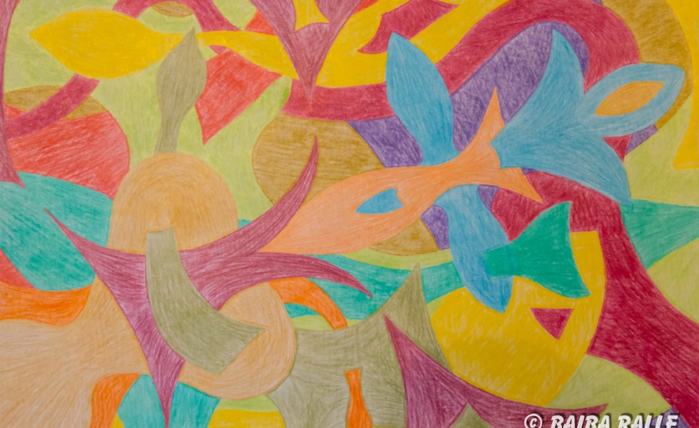 Abstrakcija Zivju zīmes stilā